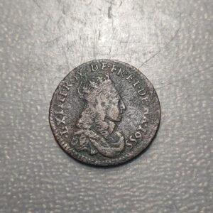 FRANCIA FRANCE LOUIS XIV DOUBLE TOURNOIS 1655 A BC+