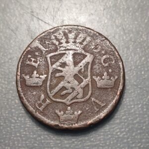 SUECIA SWEDEN FREDERICK I 2 ORE SILVERMYNT 1750 BC/BC+