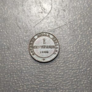 ITALIA TOSCANA REINO VITTORIO EMANUELE II REY ELECTO 1 CENTESIMO 1859 EBC-