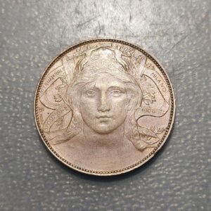 ITALIA REINO VITTORIO EMANUELE III BONO DE 20 CENTESIMI 1906 EXPOSICION MILAN