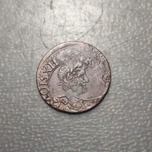 ERROR FRANCIA FRANCE LOUIS XIII DOUBLE TOURNOIS 1637 ERROR DOBLE ACUNACION