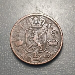 SUECIA SWEDEN FREDERICK I 2 ORE SILVERMYNT 1748 MBC-