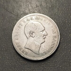 ALEMANIA GERMANY HANNOVER ERNST AUGUST 1 THALER 1840 BC PLATA