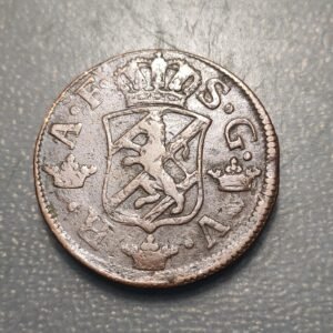 SUECIA SWEDEN FREDERICK I 2 ORE SILVERMYNT 1761 MBC
