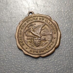ESTADOS UNIDOS USA ILLINOIS MEDALLA 1918 26TH AUGUST