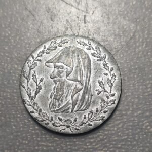 GRAN BRETAÑA UK NORTH WALES 1/2 PENNY 1793 DRUID HEAD SILVER PLATED EBC