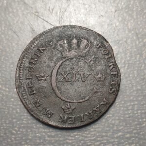 SUECIA SWEDEN CARL XIV 1/2 SKILLING 1821 MBC