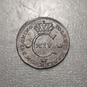 SUECIA SWEDEN CARL XIV 1/4 SKILLING 1828 MBC/MBC+