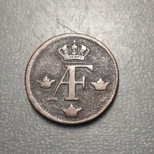 SUECIA SWEDEN ADOLF FREDRIK 1 ORE SILVERMYNT 1759 MBC