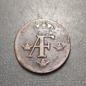 SUECIA SWEDEN ADOLF FREDRIK 1 ORE SILVERMYNT 1759 BC+/MBC-