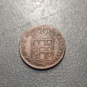 ITALIA TOSCANA LEOPOLDO II 5 QUATTRINI 1830 MBC