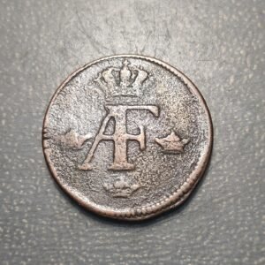 SUECIA SWEDEN ADOLF FREDRICK 1 ORE SILVERMYNT 1760 MBC+
