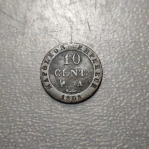 FRANCIA FRANCE NAPOLEON BONAPARTE 10 CENTIMES 1808 A MBC-