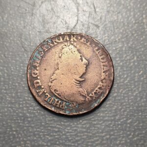 IMPERIO ESPAÑOL PAISES BAJOS NAHUR FELIPE V DOBLE OORD 1709 6,46g