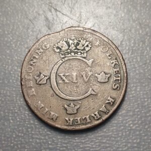 SUECIA SWEDEN CARL XIV 1 SKILLING 1819