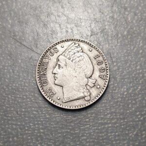 REPUBLICA DOMINICANA 20 CENTAVOS 1897 MBC