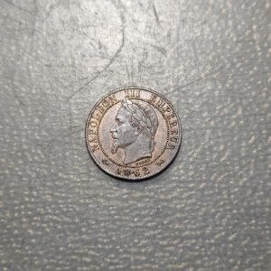 FRANCIA FRANCE NAPOLEON III 1 CENTIME 1862 K SC- BRILLO ORIGINAL