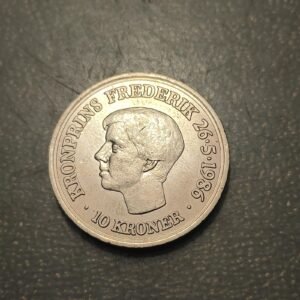 DINAMARCA DENMARK 10 KRONER 1986 CUMPLEAÑOS PRINCESA SC-/SC