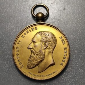 BELGICA BELGIUM AMBERES LEOPOLD II MEDALLA SOCIEDAD MUSICAL APOLLON 1893