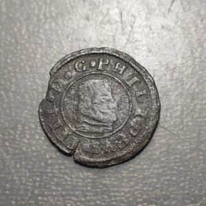 ESPAÑA SEGOVIA FELIPE IV 16 MARAVEDIS 1661 (S)
