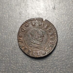 ESPAÑA SEVILLA FELIPE IV 16 MARAVEDIS 1663 (R)
