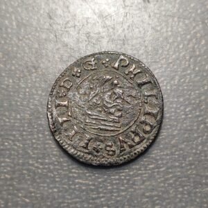 FALSA DE EPOCA ESPAÑA SEVILLA FELIPE IV 16 MARAVEDIS 1663 (R) FALSA DE EPOCA
