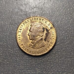ESTADOS UNIDOS USA EEUU MEDALLA FRANKLIN PIERCE 14º PRESIDENTE 1853-1857 25 mm