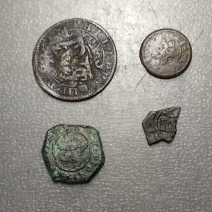 ESPAÑA FELIPE III Y FELIPE IV LOTE 4 MONEDAS