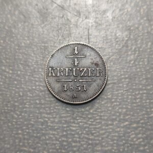 AUSTRIA 1/4 KREUZER 1851 A MBC+/EBC