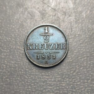 AUSTRIA 1/2 KREUZER 1851 A MBC