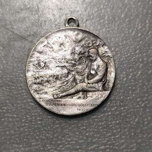 ITALIA WWI I GUERRA MUNDIAL MEDALLA A BENEFICIO DEL PAN GRATUITO PRESOS GUERRA