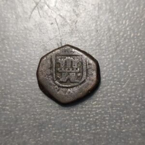 ESPAÑA LINARES CARLOS II 2 MARAVEDIS 1693