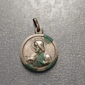 MEDALLA RELIGIOSA OLVERA CADIZ NUESTRA SEÑORA REMEDIOS SAGRADO CORAZON DE JESUS