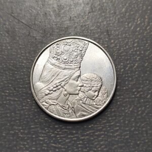 MEDALLA RELIGIOSA VALENCIA VIRGEN DE LOS DESAMPARADOS PLATA 25 mm