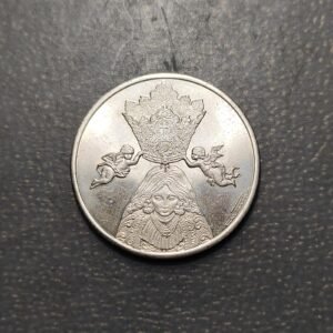 MEDALLA RELIGIOSA VALENCIA VIRGEN DE LOS DESAMPARADOS 75 ANIV CORONACIONPLATA