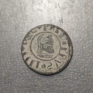 FALSA DE EPOCA ESPAÑA MADRID FELIPE IV 16 MARAVEDIS 1661 FALSA DE EPOCA