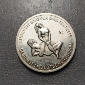 ALEMANIA GERMANY MEDALLA FICHA EROTICA 1995 35mm