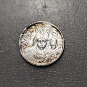 MEDALLA RELIGIOSA VALENCIA VIRGEN DE LOS DESAMPARADOS ESCUDOS 3 PROVINCIAS PLATA