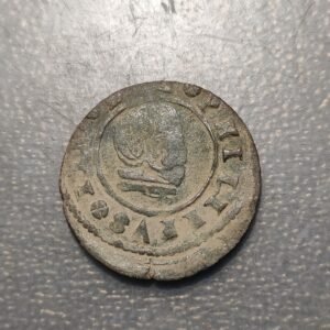 FALSA DE EPOCA ESPAÑA MADRID FELIPE IV 16 MARAVEDIS 1663 (S) FALSA DE EPOCA