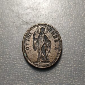 MEDALLA RELIGIOSA SELLO PARA PAPEL EN INCUSO SAN BENEDETTO SAN BENITO 24x21mm