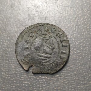 FALSA DE EPOCA ESPAÑA MADRID FELIPE IV 16 MARAVEDIS FALSA DE EPOCA