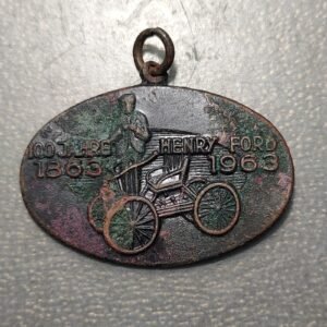 ALEMANIA GERMANY MEDALLA FORD COCHES 100 AÑOS HENRY FORD 1863-1963 KOLN COLONIA