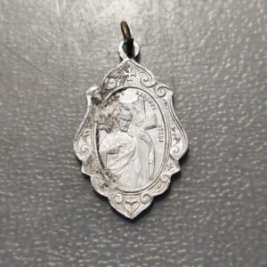 MEDALLA RELIGIOSA VIRGEN DEL CARMEN JESUCRISTO REDENTOR DEL MUNDO ALUMINIO