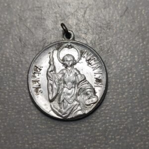 MEDALLA RELIGIOSA VALENCIA SANTA LUCIA COFRADIA FUNDADA EN 1400 ALUMINIO