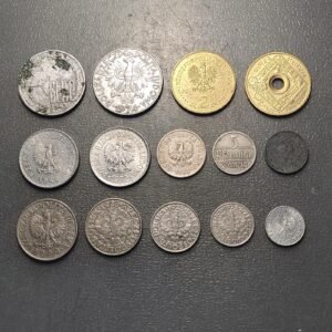 POLONIA POLAND LOTE DE 14 MONEDAS