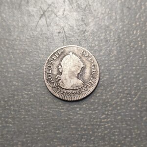MEXICO CARLOS III 1/2 REAL 1776 FM BC