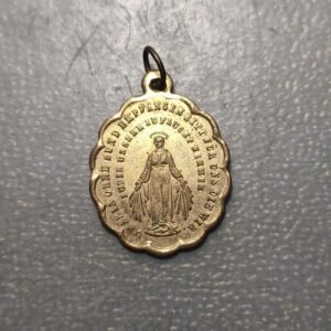 MEDALLA RELIGIOSA ALEMANIA INMACULADA CONCEPCION SAGRADO CORAZON JESUS Y MARIA