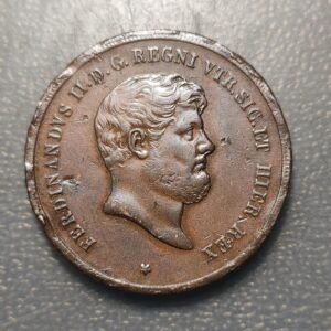 ITALIA NAPOLES DOS SICILIAS FERDINANDO II 10 TORNESI 1856 MBC