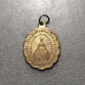MEDALLA RELIGIOSA INMACULADA CONCEPCION ANAGRAMA SAGRADO CORAZON JESUS Y MARIA