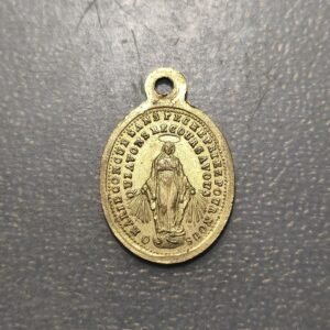 MEDALLA RELIGIOSA FRANCIA INMACULADA CONCEPCION SAGRADO CORAZON DE JESUS Y MARIA